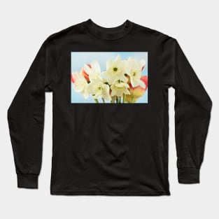 Narcissus  &#39;Green Eyed Lady&#39;  Small-cupped  Daffodil Long Sleeve T-Shirt